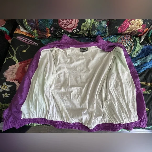 90’s Windbreaker Retro Jacket! 💜💚 - Picture 10 of 10